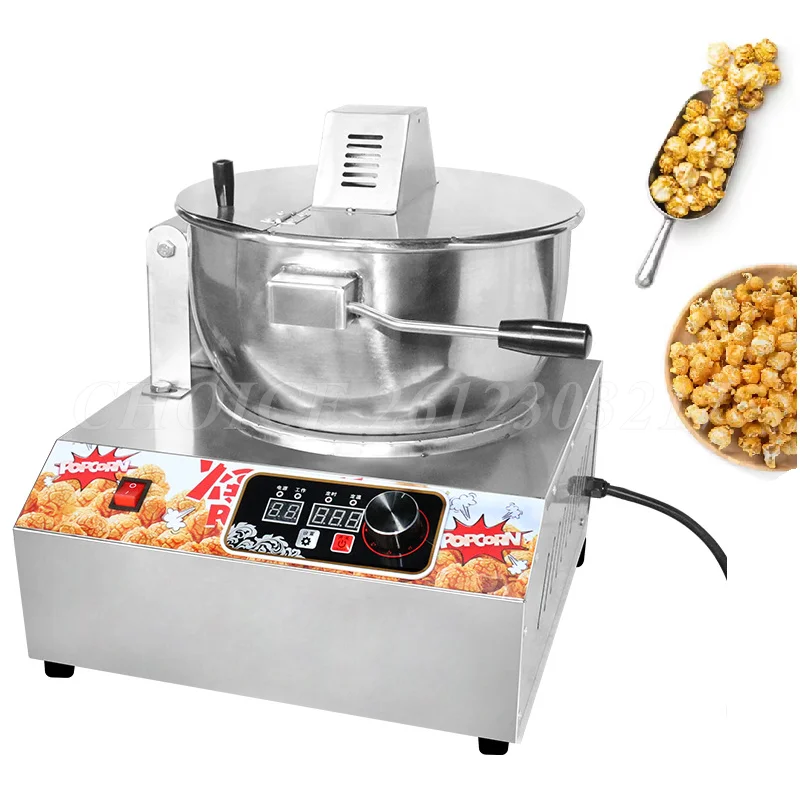 Electric High Efficiency Electromagnetic Model Single Pot Popcorn Machine Commercial Large Capacity 16 Oz Popcorn Maker