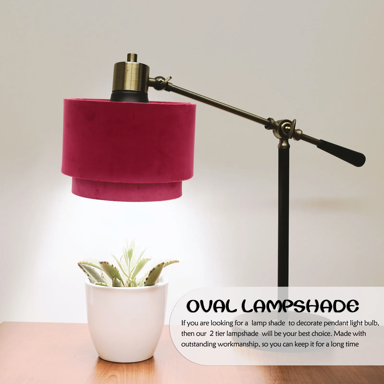 

2 Tier Lamp Shade Replacement for Pendant Bulb E27 E14 Hanging Lampshade Modern Metal Design Layered Lighting Effect Living Room