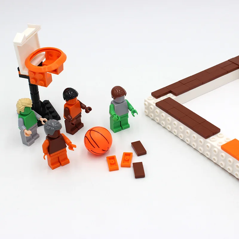 Diy Basketball Sports Picture Frame 6 "7" Handmade Combination Building Blocks Picture Frame Pendulum Table Photo Wall Picture