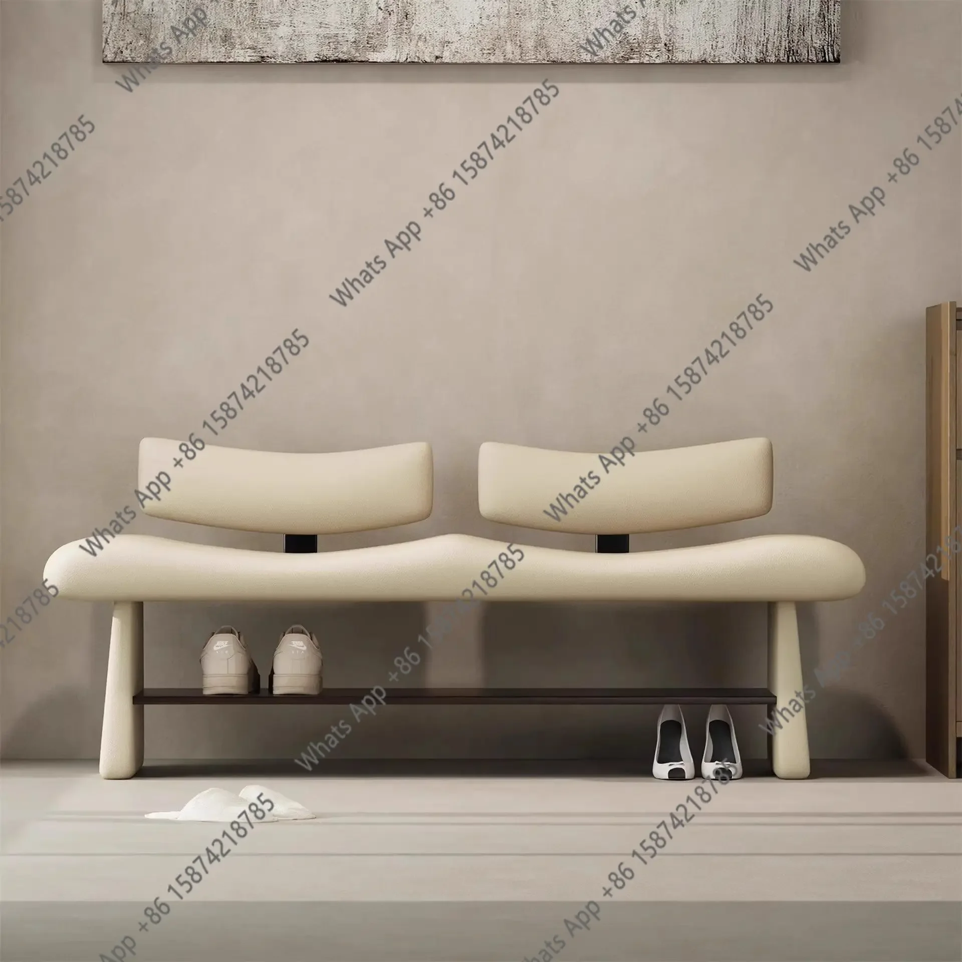 W New Shoe Change Stool, Shoe Stool At The Door Of The Home, Integrated Bench With Shoe Cabinet At The Entrance