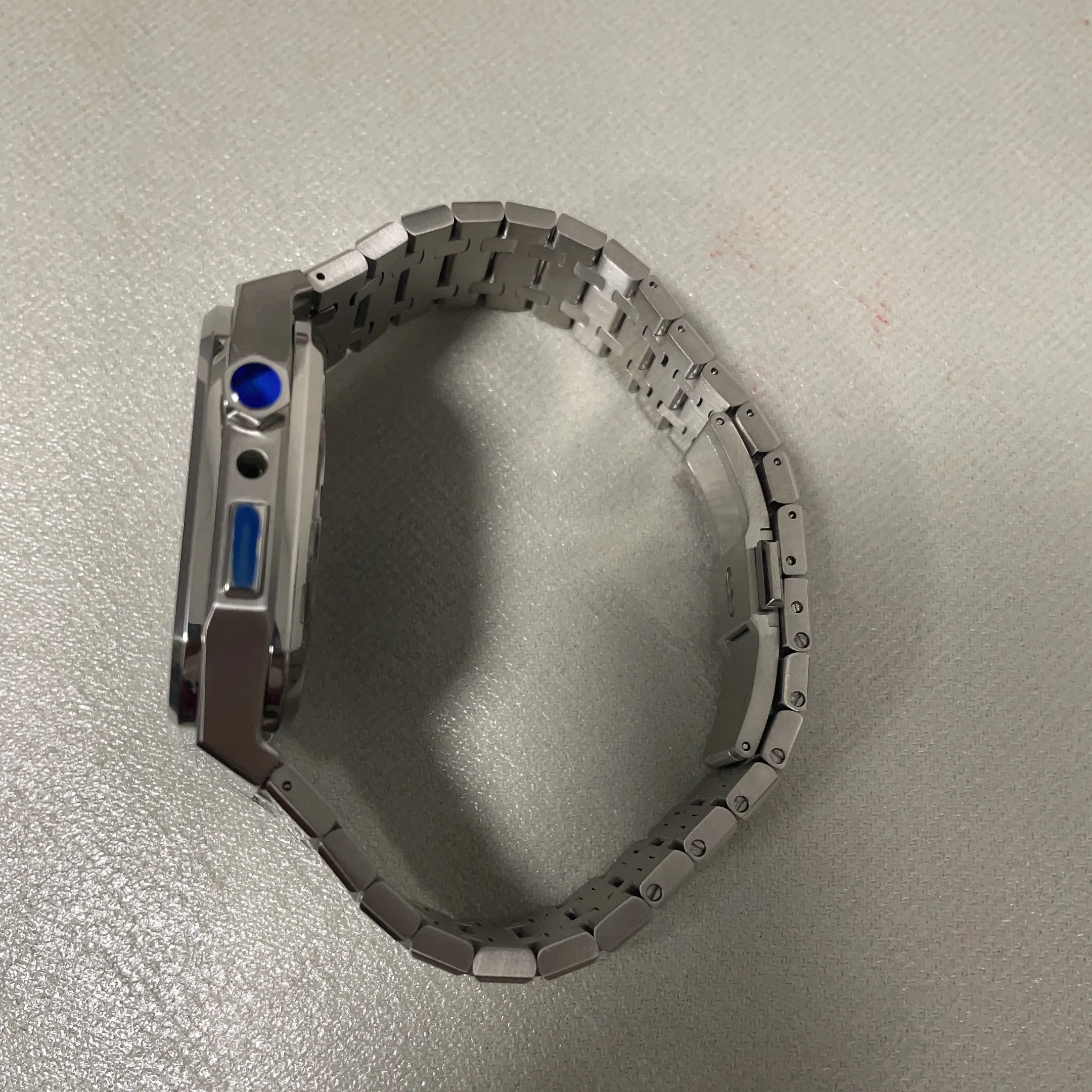Cassa di lusso + cinturino per cinturino Apple Watch serie 7 45mm cinturino in metallo in acciaio inossidabile cinturino correa per cinturino iWatch 6 SE 5 44mm