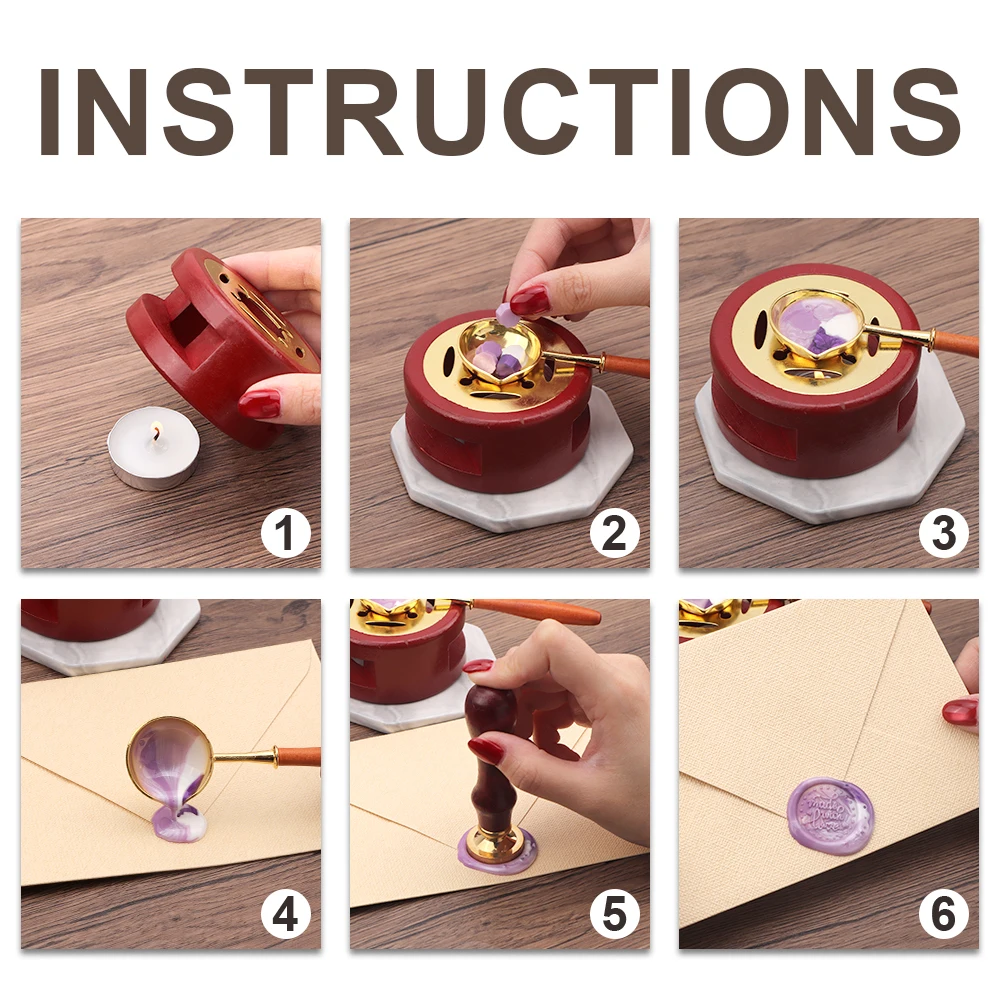 Vintage Wax Sealing Box Set Be - огляд і ціна Gift Box Wrap Set
