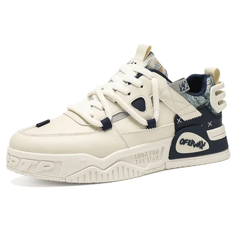 

2025 New Men Casual Skateboard Shoes Designer Trendy soft-sole Sneakers for Men Jogging Male Vulcanized Shoes Zapatillas Hombre