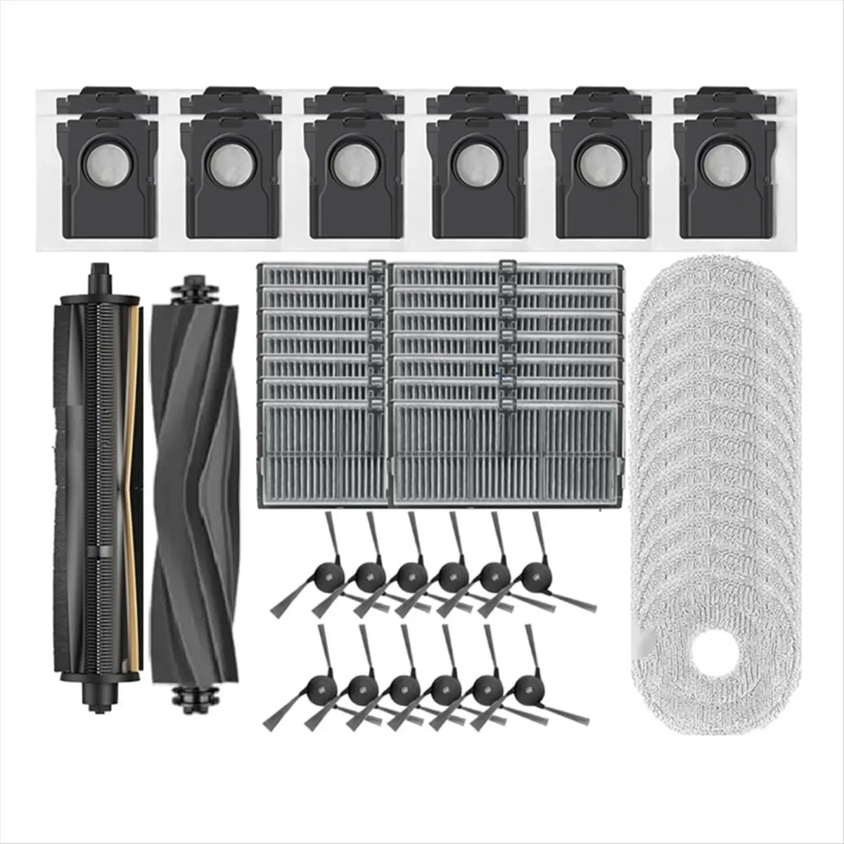 【BRAND NEW】For P50 Pro Ultra Robot Vacuum Cleaner Parts Main Side Brush Hepa Filter Mop Cloths Dust Bag