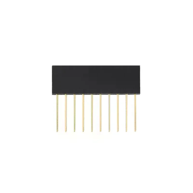 2.54mm Single Row PCB Pin Header Socket 10Pcs 11mm Female Long Pins for 3D Printer Circuit Board Modification