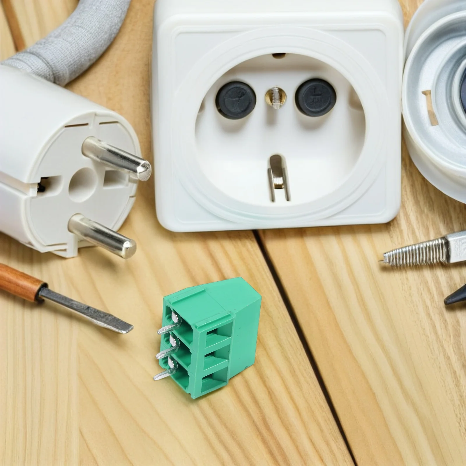 

80Pcs Screw Terminal Block Connector 2 3 Pin Electrical Wire Connecting Device for Pcb Wiring Bright Color Compact Insulated