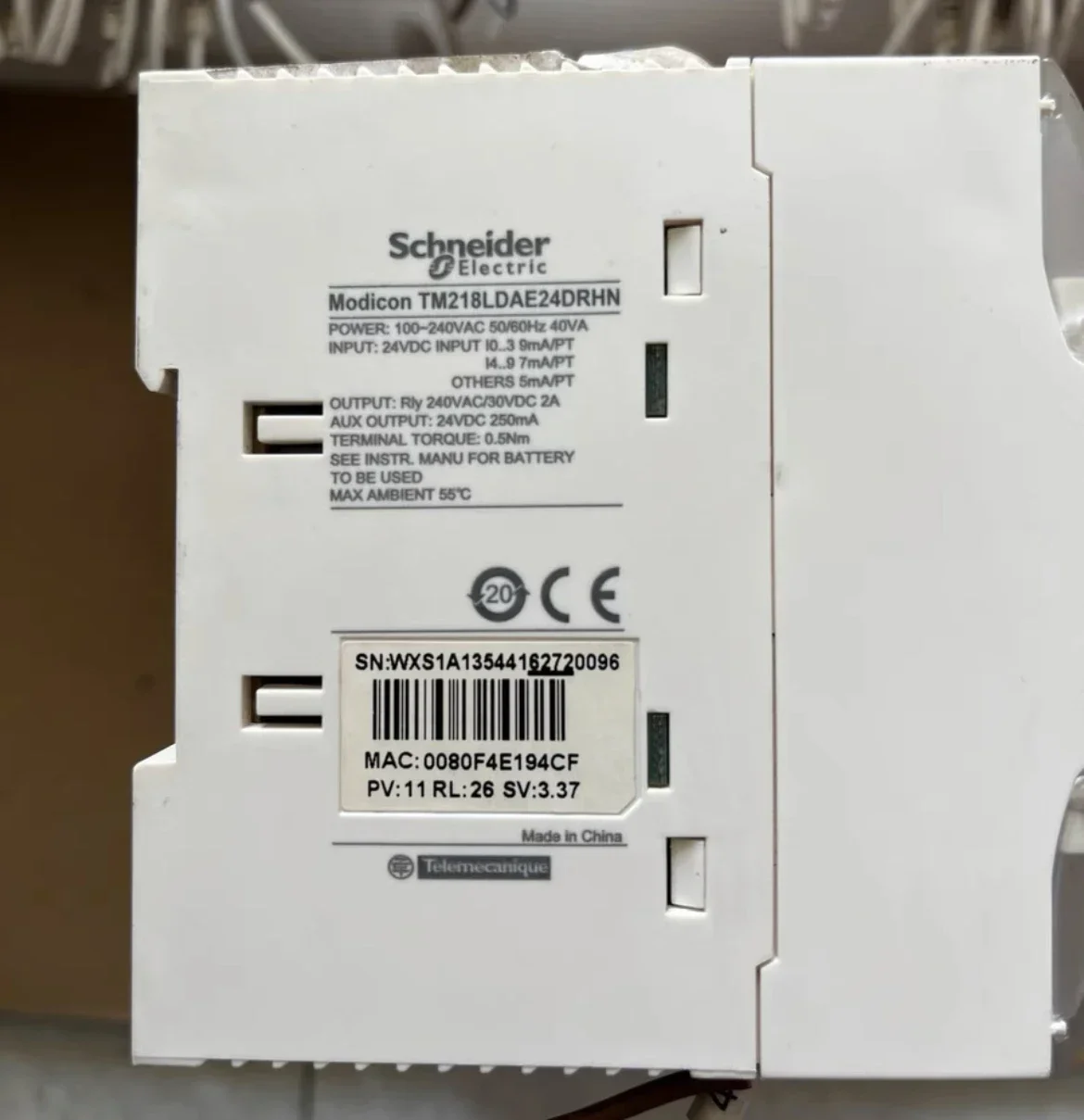 Used TM218LDAE24DRHN Programmable PLC
