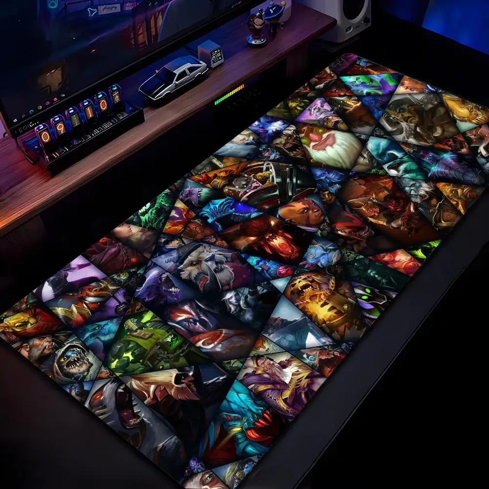 D-Dota 2 Mouse Pad Mousepad HD Printing Computer Gamers Locking Edge Non-slip Mouse Pad XXL90x40cm Keyboard PC Desk Pad