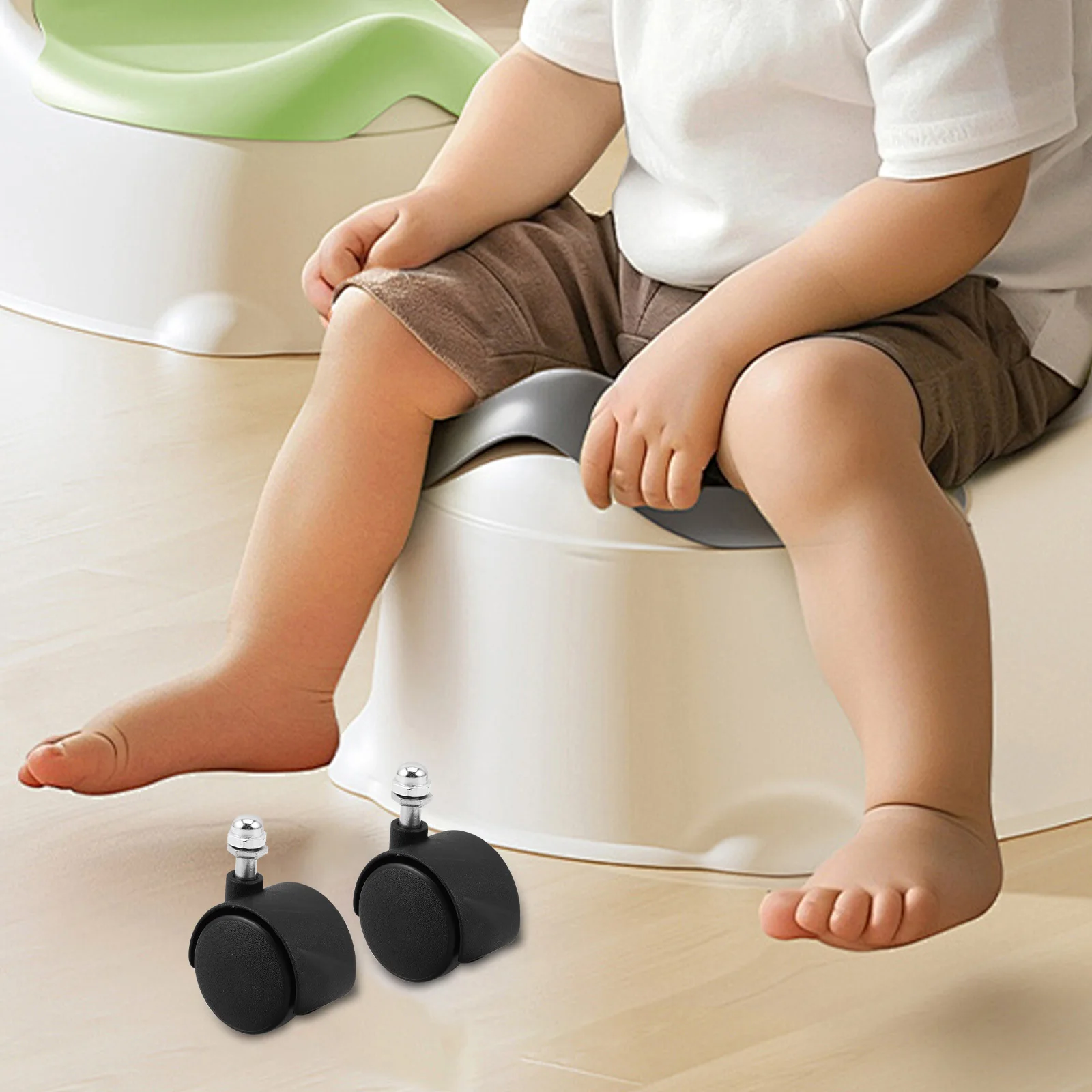 

2pcs Universal Caster Wheels For Baby Chairs Replacement Wheels For Bath Seats Adjustable Plastic Chair Accessories Baby