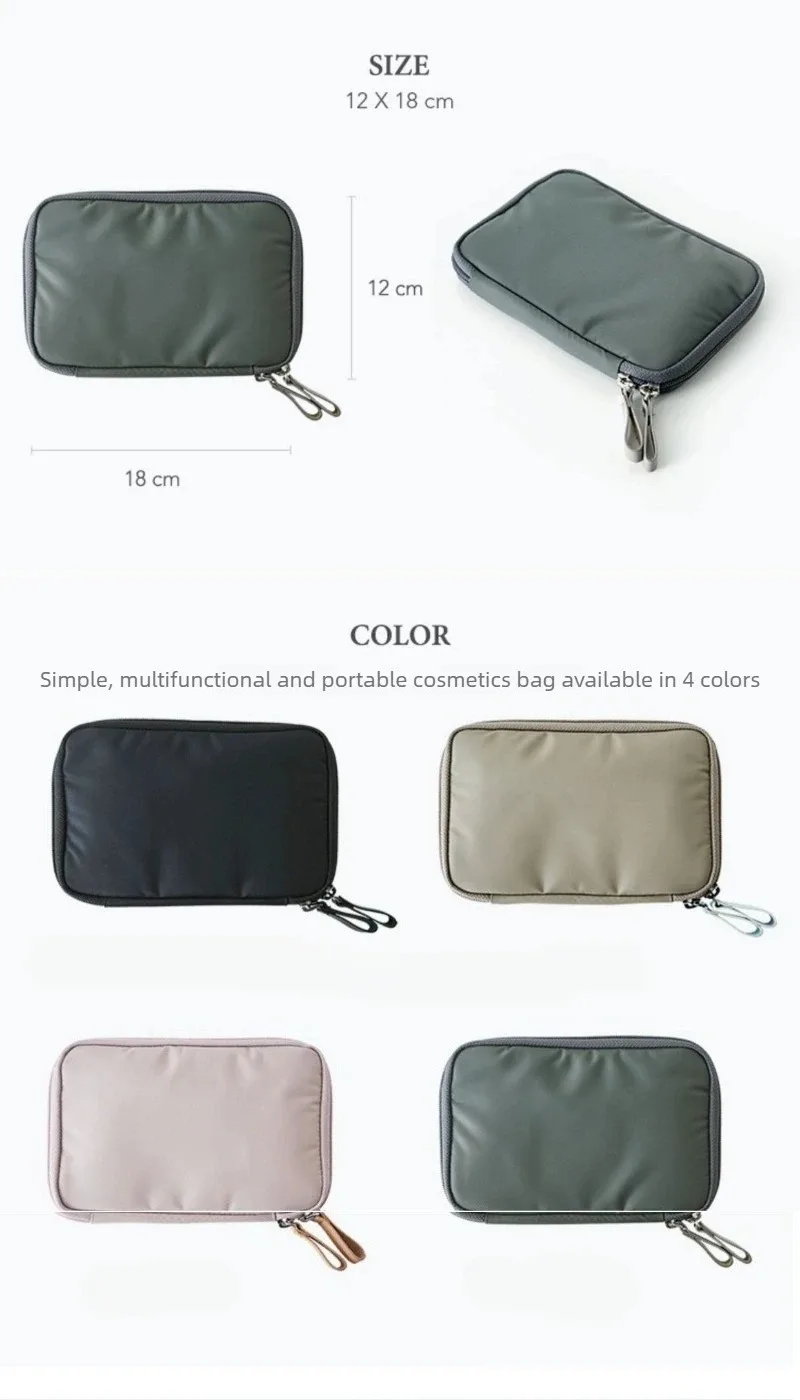 1PC Creative Nylon Travel Passport Bag Business Fashion Men and Women Holding Document Wallet Mobile Phone Receipt Storage Bag