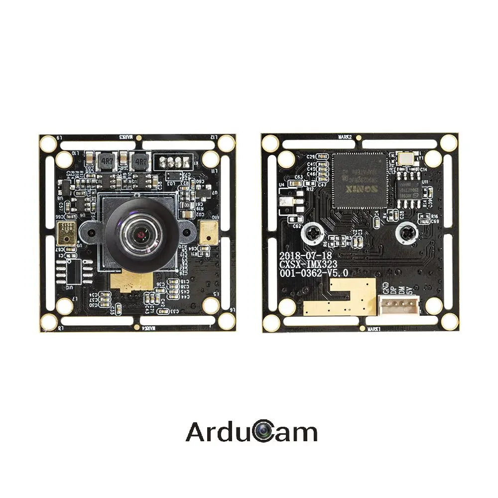 Arducam 2MP IMX323 słabe oświetlenie niewielkie zniekształcenia moduł kamery USB z mikrofonem