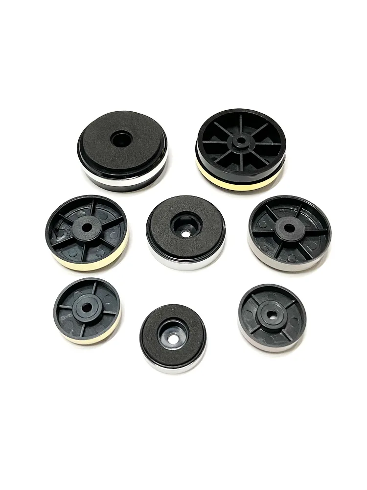 Furniture Electrical Appliances Speaker Legs Anti Slip Vibration Reduction Gold And Silver Frame Plastic Foot Pads
