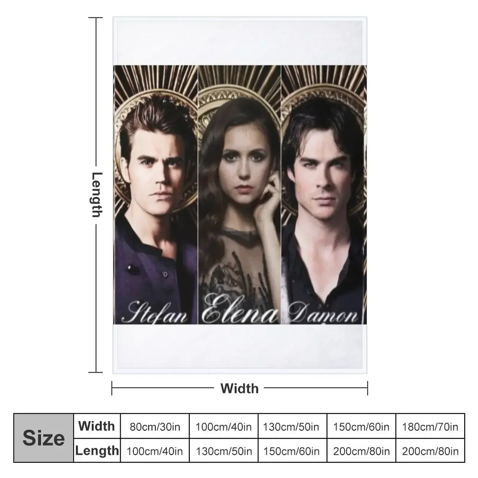 Tvd Cast Photoshoot Throw Blanket Beach Hair Heavy Luxury Designer Single christmas decoration Blankets