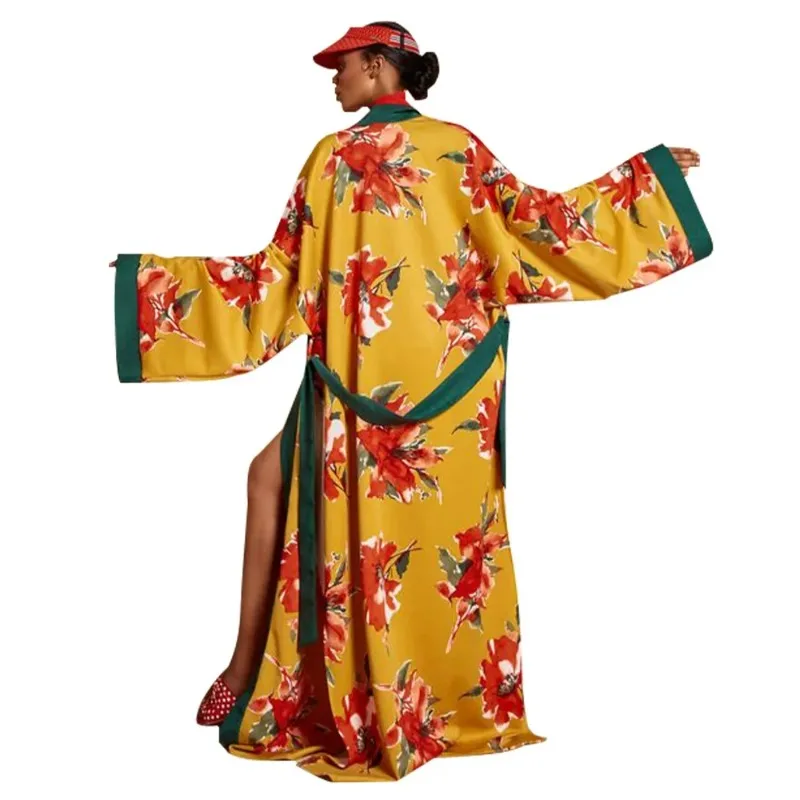 

Japanese Kimono Traditional Woman Long Kimono Cardigan Cosplay Cardigan Blouse Shirt Yukata Female Japanese Dress Haori Geisha