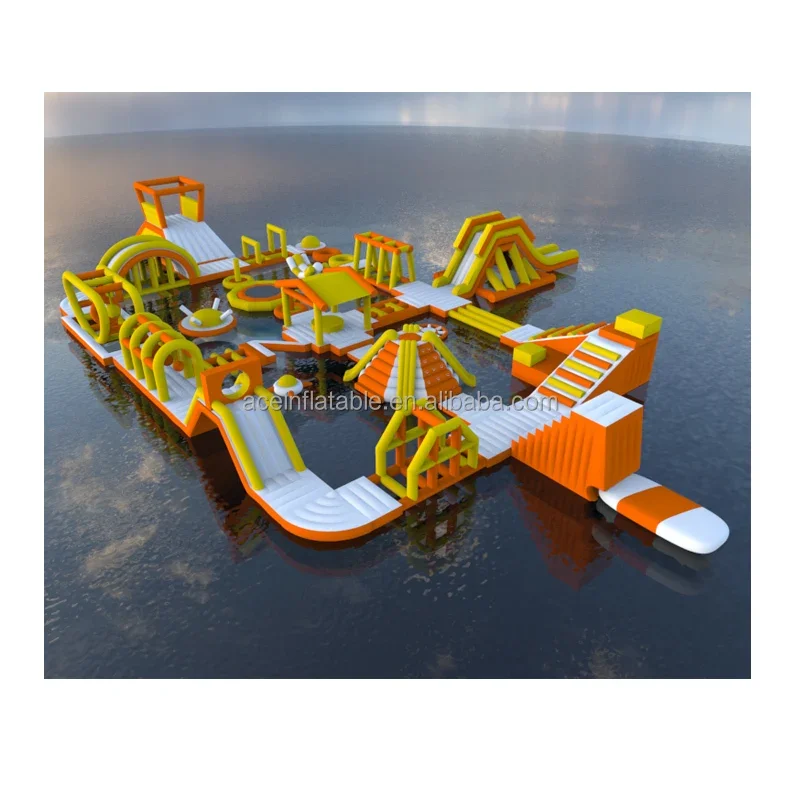 Индивидуальный аквапарк, удивительное оборудование для взрослых, аквапарк, Плавающий надувной аквапарк