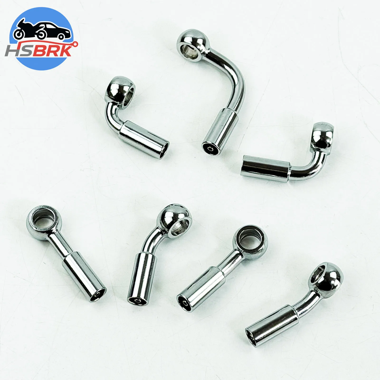 

Full angle M10 nickel plated buckle Banjo accessory, suitable for motorcycle brake hose hydraulic pipeline