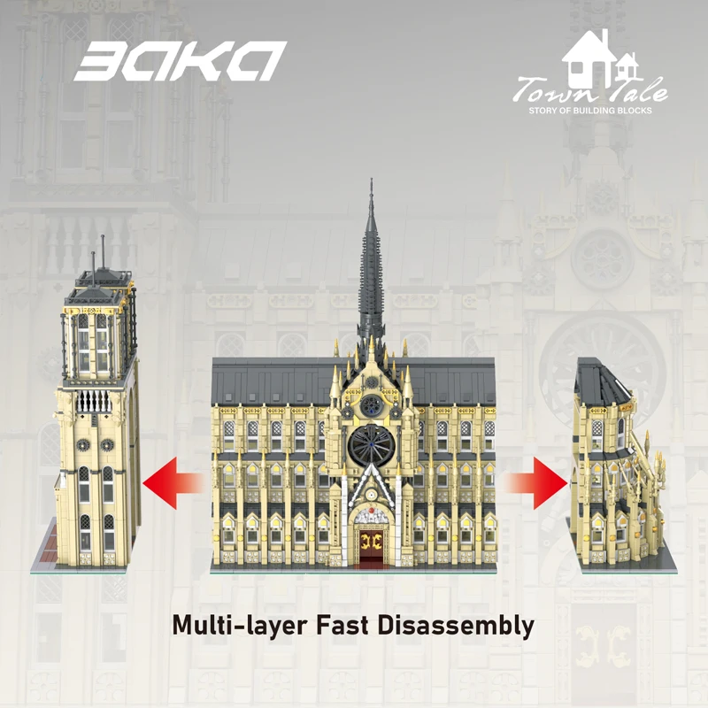 In Voorraad Moc Architectuur Notre Dame De Paris Bouwstenen Model Assembleren Speelgoed Voor Kinderen Cadeau Set