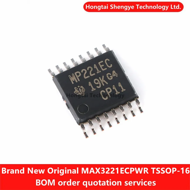 New Original MAX3221ECPWR TSSOP-16 RS-232 Line Driver/Receiver IC Chip