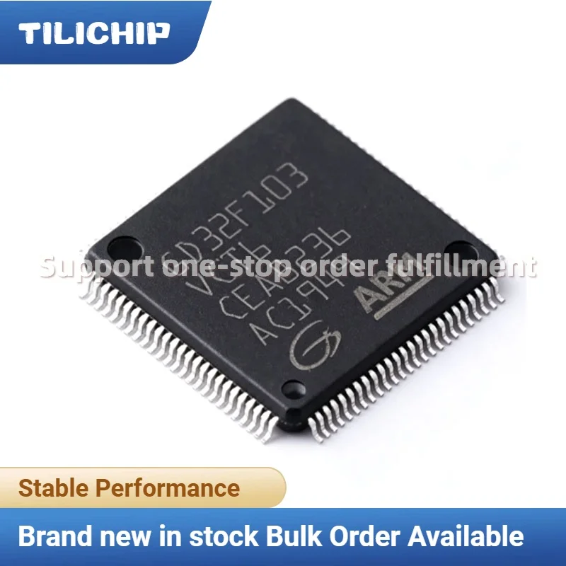 5PCS~10PCS Brand new GD32F103VCT6 Package LQFP-100 Microcontroller 32-bit MCU Chip Original
