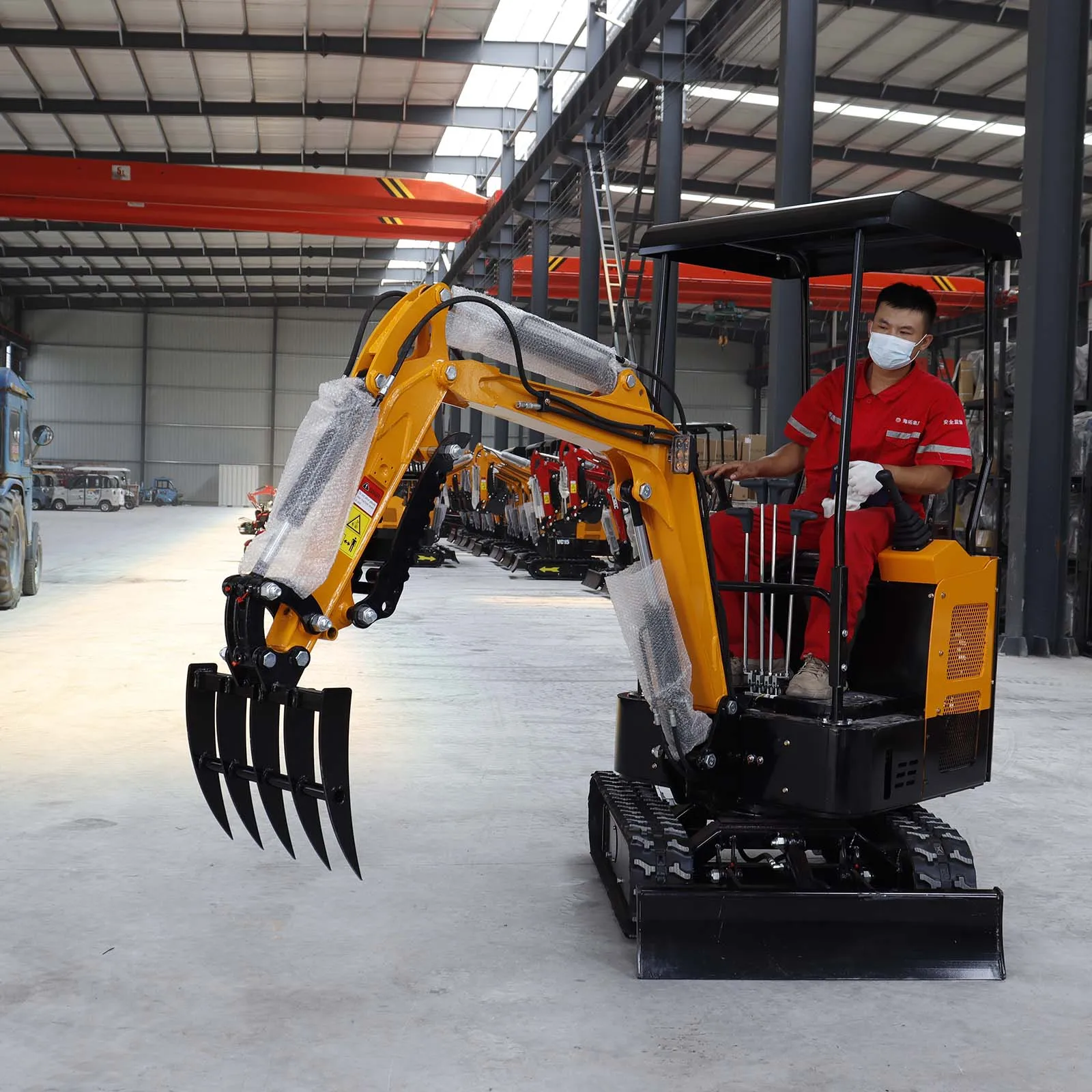 Harken-Aufsatz mit 25mm Stiften für Minibagger, passend für JCB, Berger, Kingway, GG, NEX und chinesische Minibagger. – Detail 1
