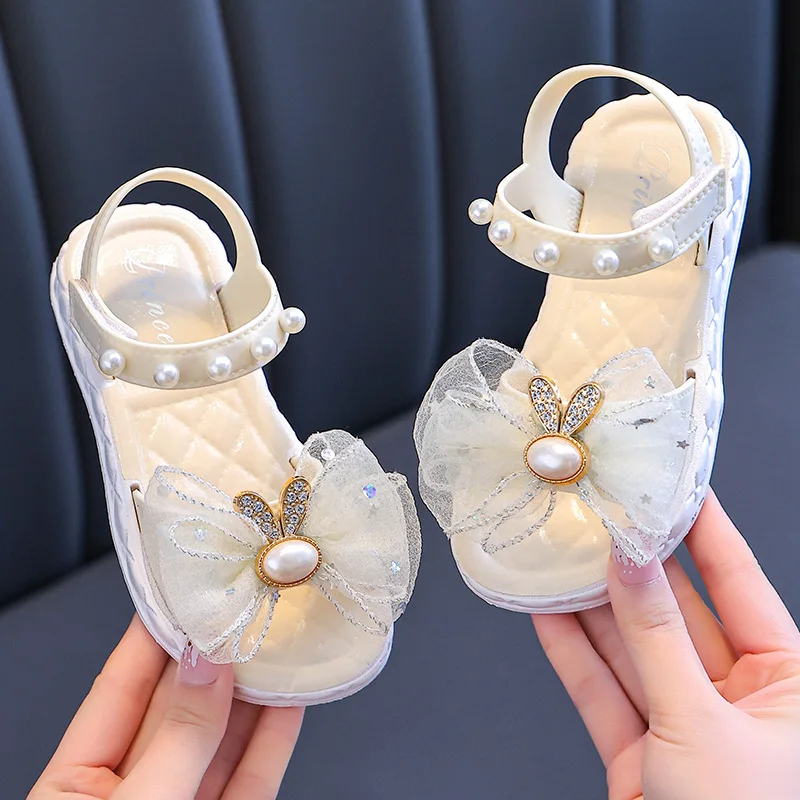 

Children Girls' Sandals Summer Kids Baby Shoes Fashion Beach Sandals Soft Sole Anti Slip Flat Shoes