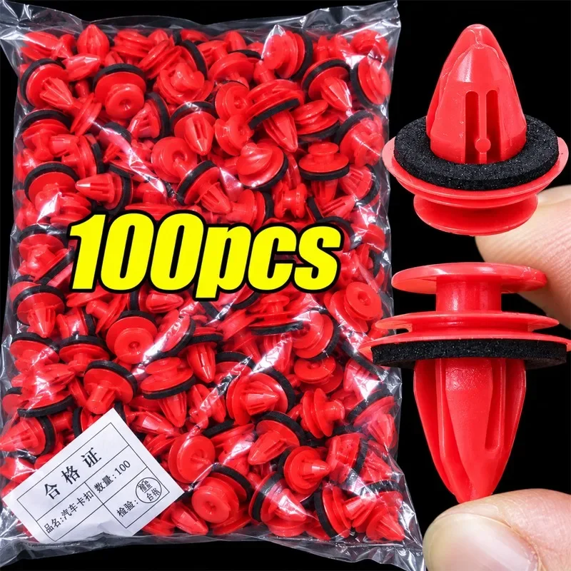 Car Bumper Retainer Clips with Seal Ring Auto Door Panel Fastener Rivets for Interior Trim Secure Mounting Routine Repair Parts