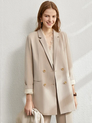 Женский пиджак Amii Minimalism из полиэстера