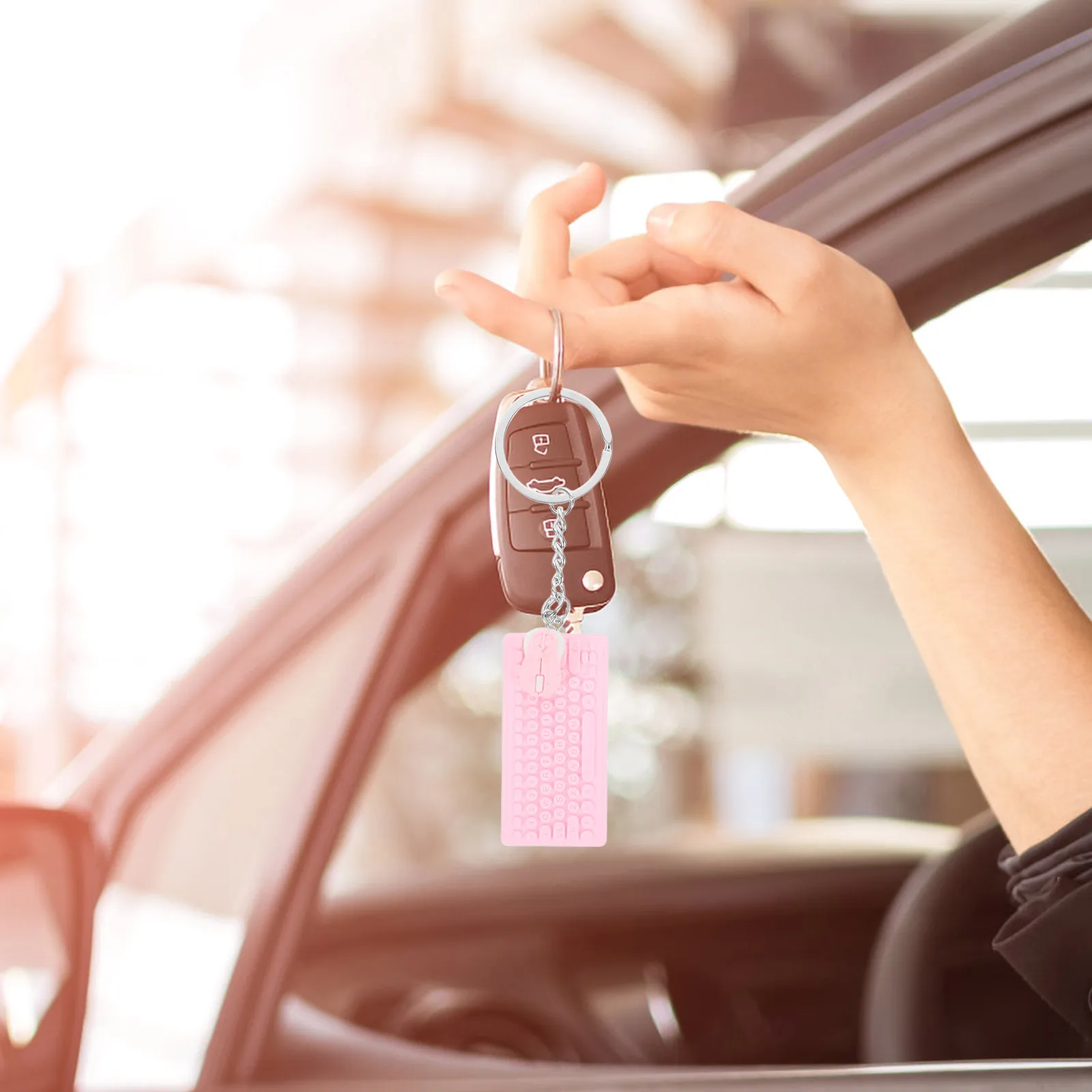 Keyboard Mouse Keychain Mini Backpack Charms Cute Bag Accessories Cartoon Pendant Tiny Decorative Lightweight