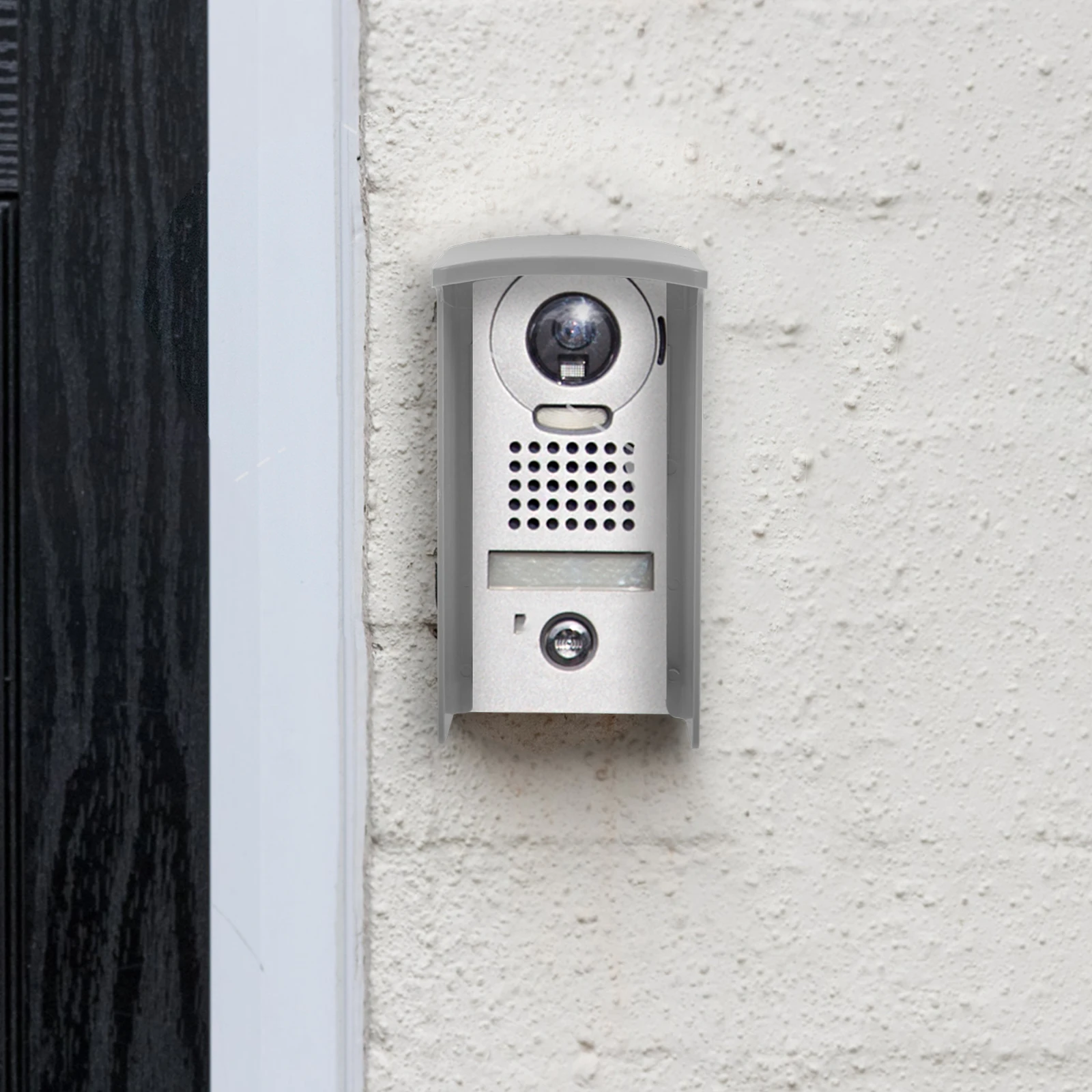 

Face Machine Cover Doorbell 43 Inch Sun Rain Proof Outdoor Rainproof Doorbell Cover Guards Protection Wireless Shield Home