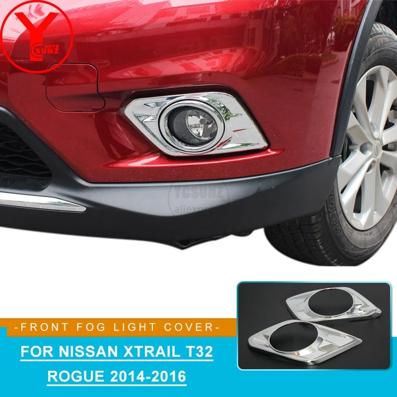 

ABS Front Fog Light Protector For NISSAN Rogue X-Trail T32 2014 2015 2016 Accessories Car Auto Parts Fog Lamp Trim YCSUNZ