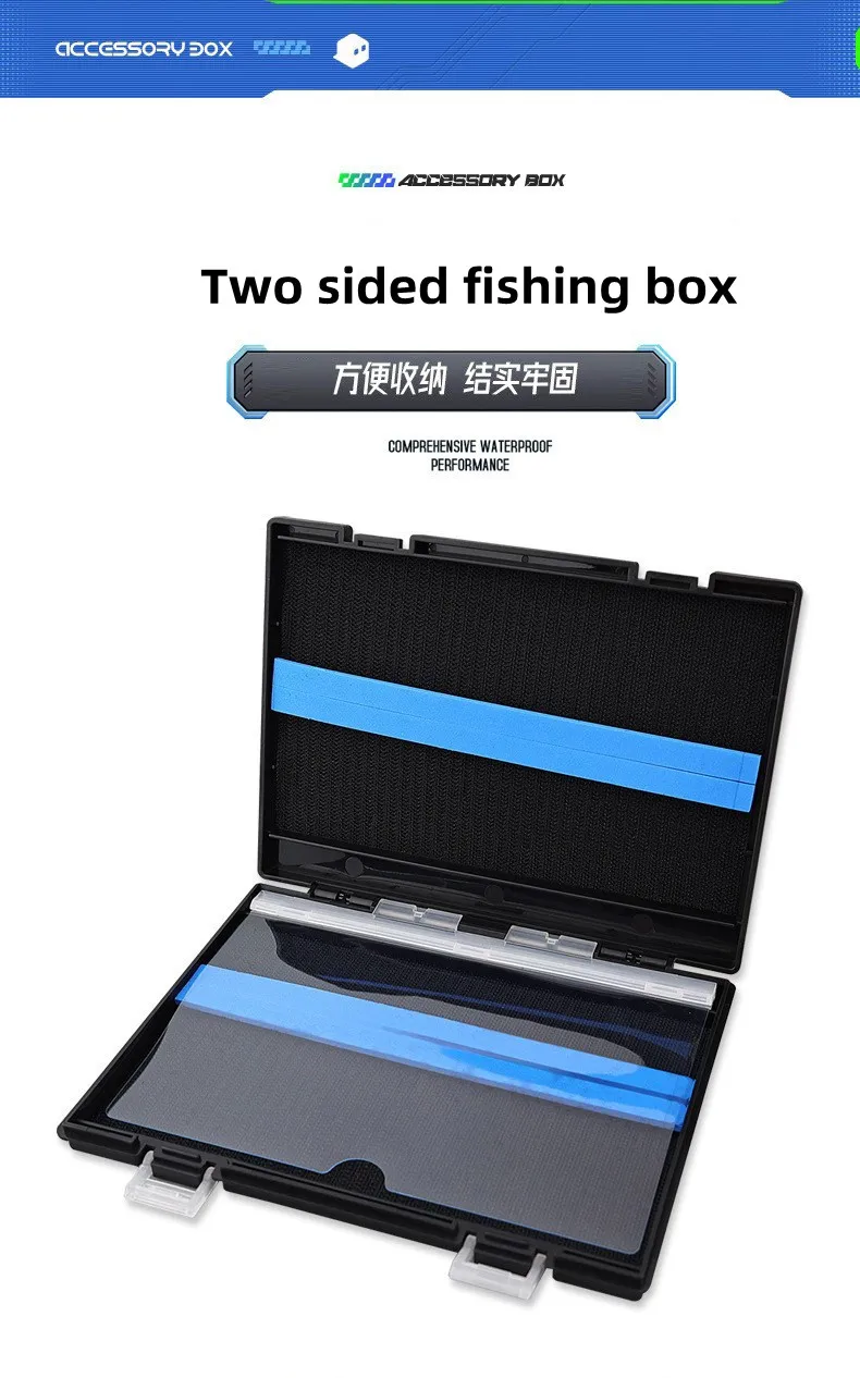 Dünne Plastik-Angelbox für Pailletten, Löffel, Spinner, Köder, Haken und Zubehör - Organizer für Karpfenangeln – Detail 1