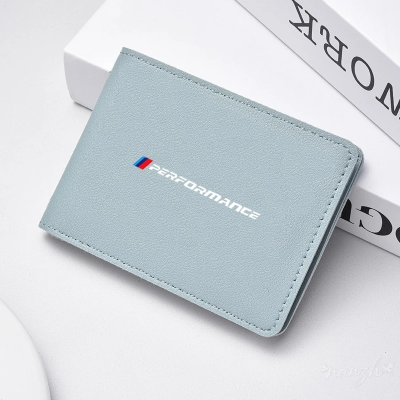 Car Logo Coin Purse Wallet Credit ID Card Bag Leather Coin Purse For BMW Performance E46 E39 E60 F10 F20 F30 F15 F16 Key Bag view 6
