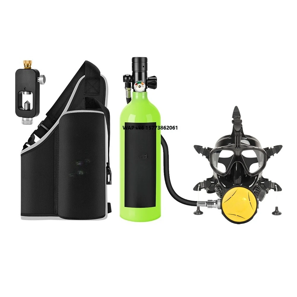 

1-литровый алюминиевый мини-баллон для дайвинга, обеспечивающий 15-20 минут погружения, высоконапорный кислородный/воздушный баллон для подводного спортивного оборудования