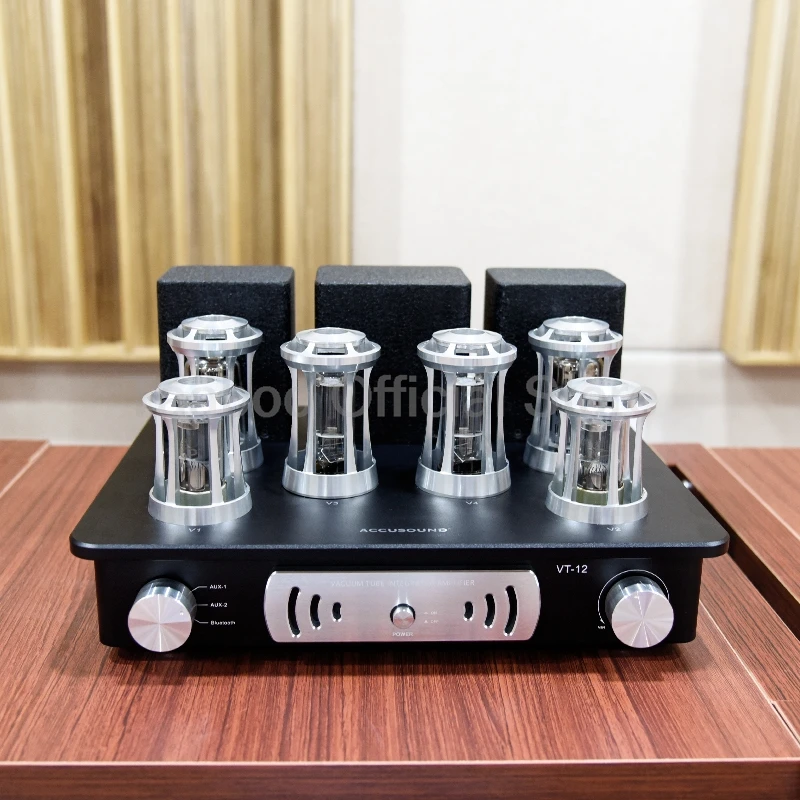 Class A Bluetooth 5.0 Power Amplifier Hifi Tube Amplifier Fever Power Amplifier  Auido Speaker Amplifier Home Theater