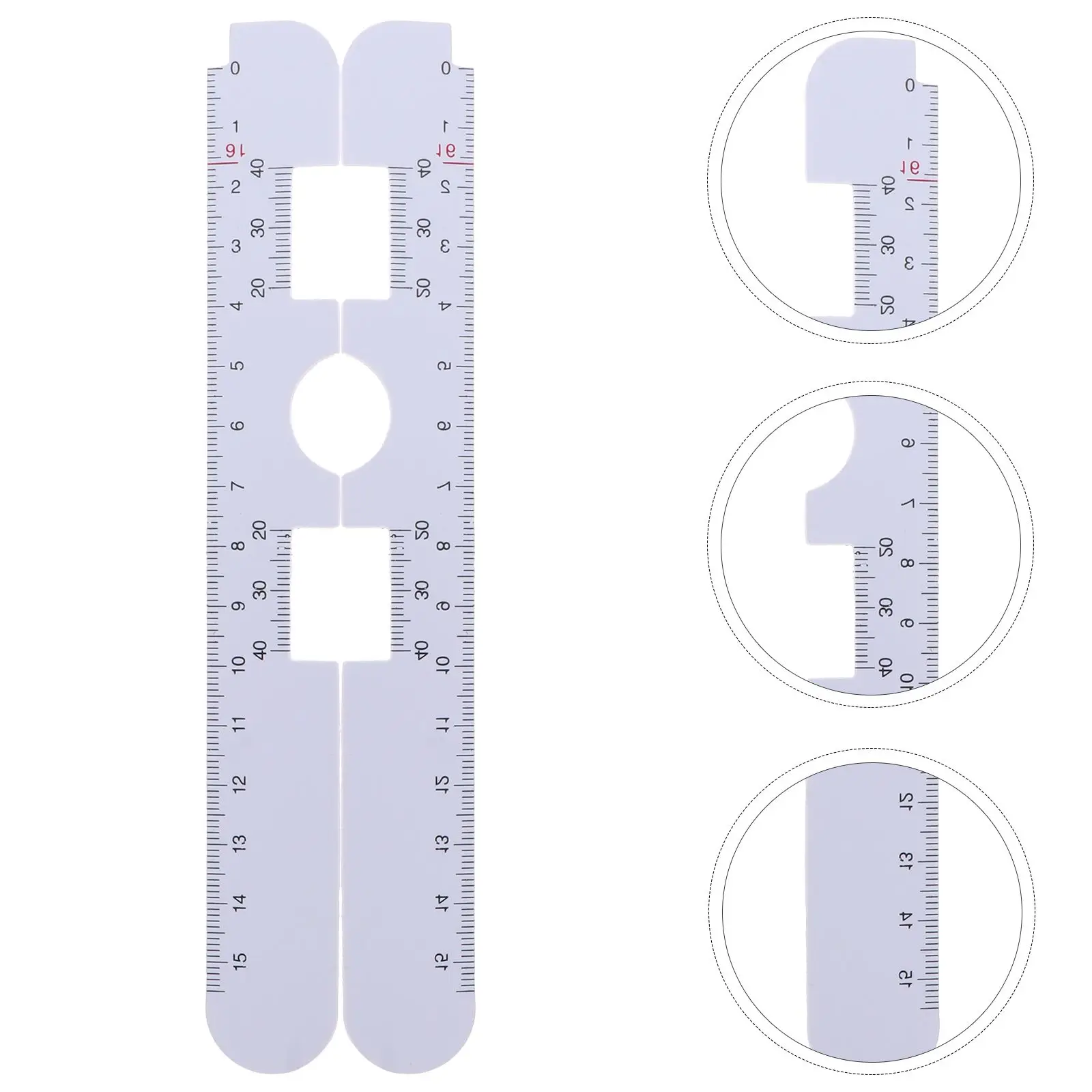 5pcs Pupil Distance Ruler Plastic Hospital Pharmaceutical Eyewear Measurement Tool PD Ruler Ophthalmic Accessories