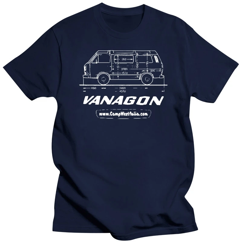 Men tshirt  Vanagon Technical Drawing   T3 Vanagon Westfalia   T Shirt Printed T-Shirt tees top