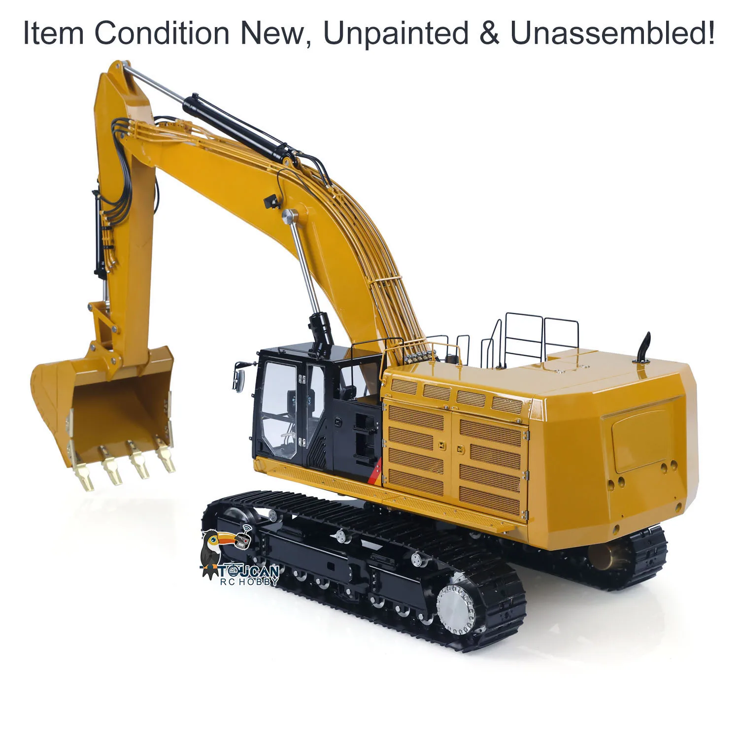 LESU – KIT C374F en métal, modèle de pelle lourde avec télécommande hydraulique, pelle RC, Valve 6CH, écran LCD, pompe légère, camion, voitures, 1/14