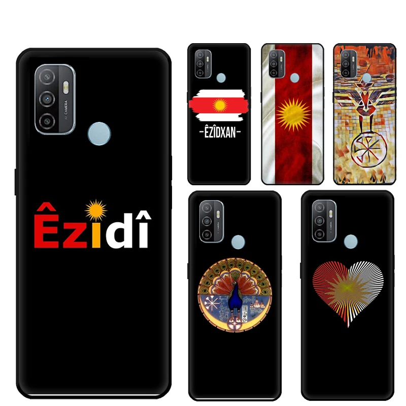 Чехол с флагом Язидиса для Oppo A60 A40 A80 A18 A38 A58 A78 A98 A16 A76 A96 A15 A17 A77 A74 A94 A54 A57S Cover
