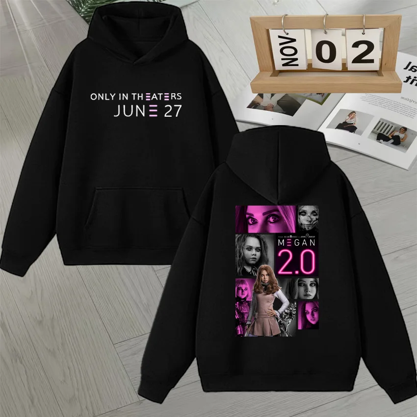 

Sci-Fi Horror Movie M3GAN 2.0 Graphic Double Sided Print Autumn Winter Hoodie Men Women Long sleeve Sweatshirt Unisex Pullovers