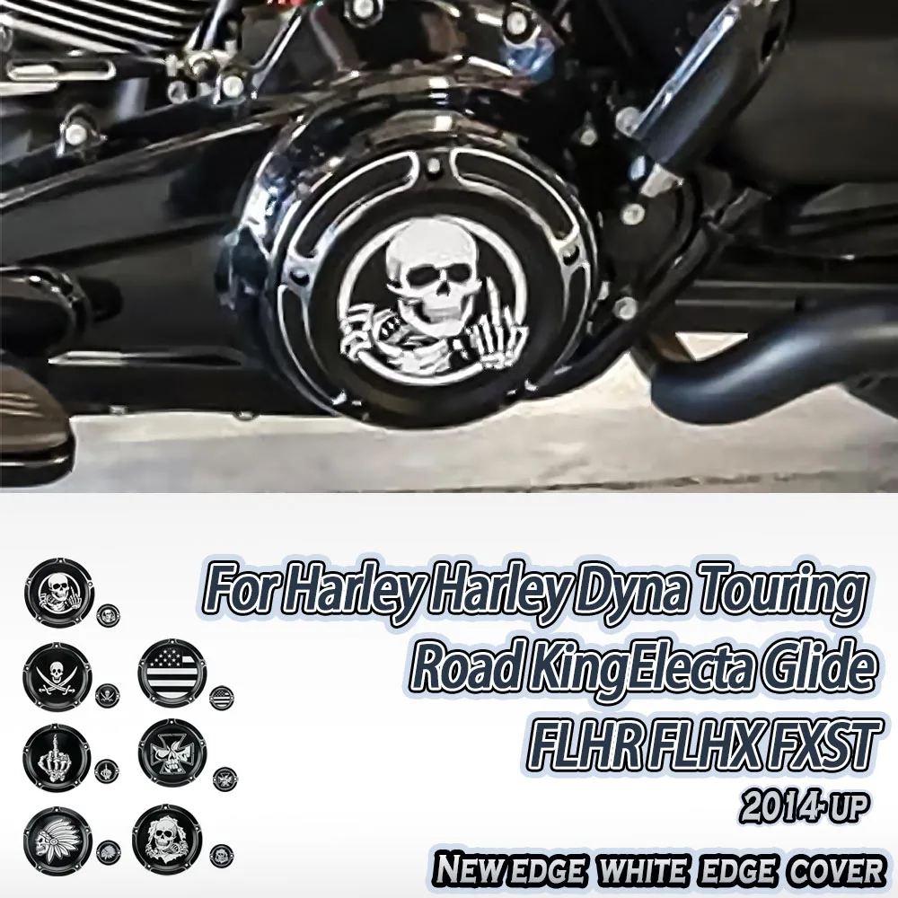 

Motorcycle Engine Derby Timing Timer Covers Clutch Side Cap For Harley Dyna Street Glide FLHT FLH FXST Fatboy Touring Road King