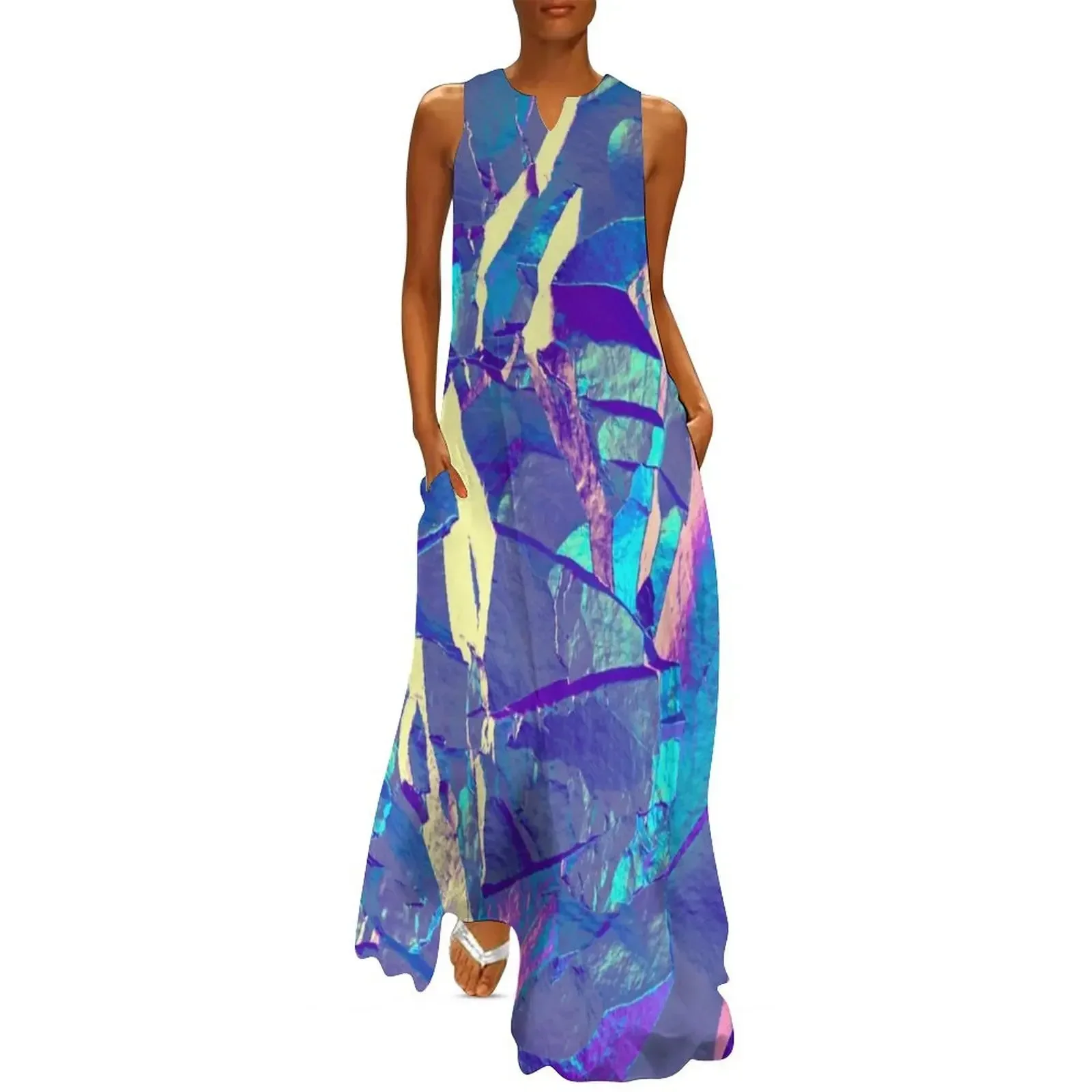 

Holographic Artwork No 10 (Crystal) Long Dress dress summer evening dress woman women's clothing trend 2025 women