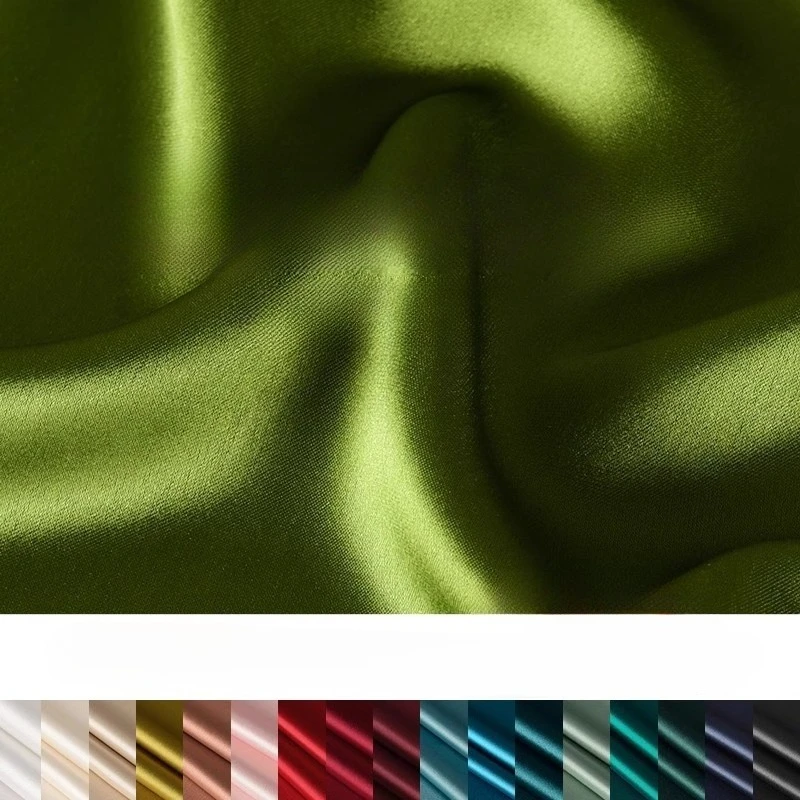 

Тяжелая двусторонняя ацетатная атласная ткань, эластичный светящийся шелк, как одежда, блузка, подкладка для платья, премиальное плетение на растительной основе