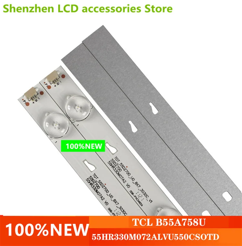 جديد B55A758U 55HR330M07A2 LVU550CSOT 57 سنتيمتر 6 فولت 55 بوصة استخدام الألومنيوم 100% جديد LCD TV الخلفية بار 7LED