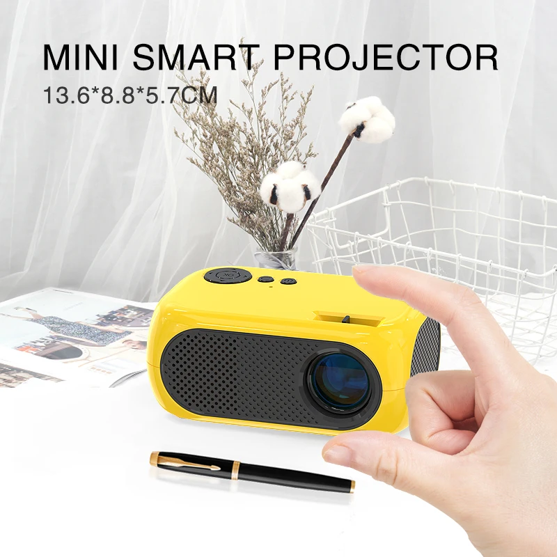 

MINI Projector M24 High Brightness 1200 Lumens 800*480P Support HD 1080P Portable Beamer LED Video Home Theater Factory Supply