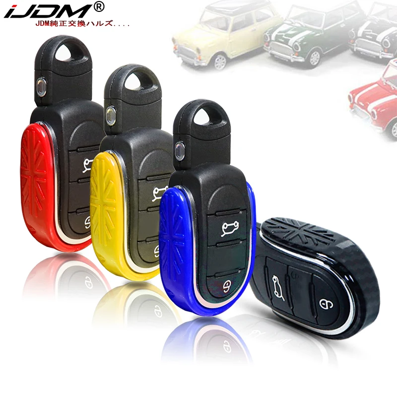 Car Styling ABS Key Case Cover Chain Union Jack For BMW Mini Cooper JCW F54 F55 F56 F57 F60 Clubman Countryman Car Accessories