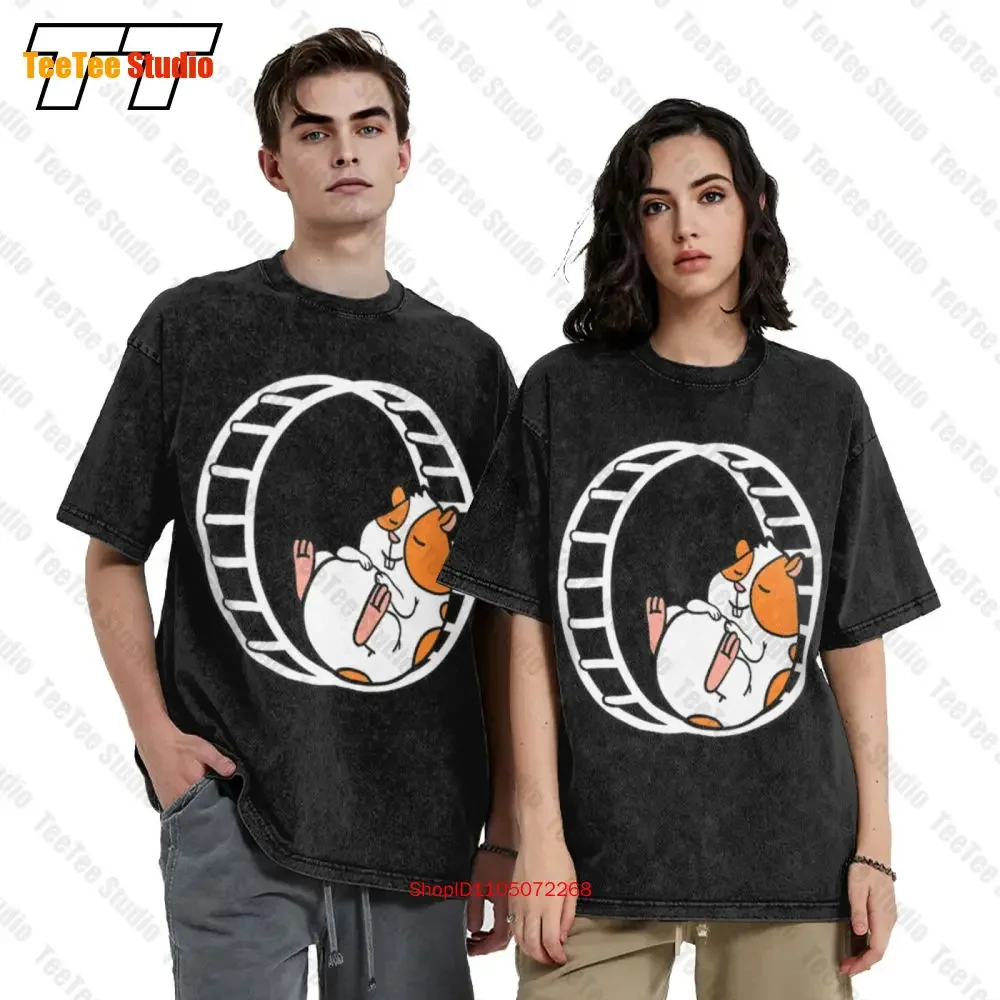 Hamster Wheel Vintage Oversized T-Shirt WQ9L