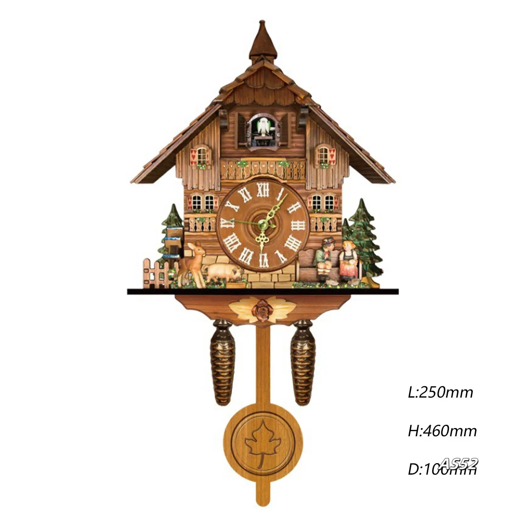 

Cuckoo Clock Living Room Wall Clock Retro Style Forest Cuckoo Alarm Clock Wall Watch Children Decorations Home Alarm
