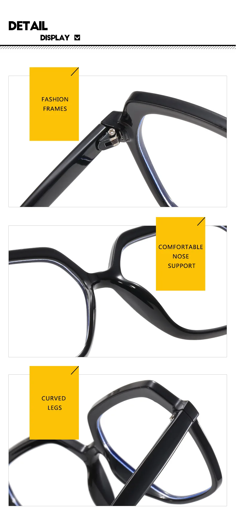Mode Unregelmäßige Femel Marke Design Verschiedene Farben Rahmen Photochrome Anti Blau Licht Frauen Lesebrille Mehrere Grad – Detail 13