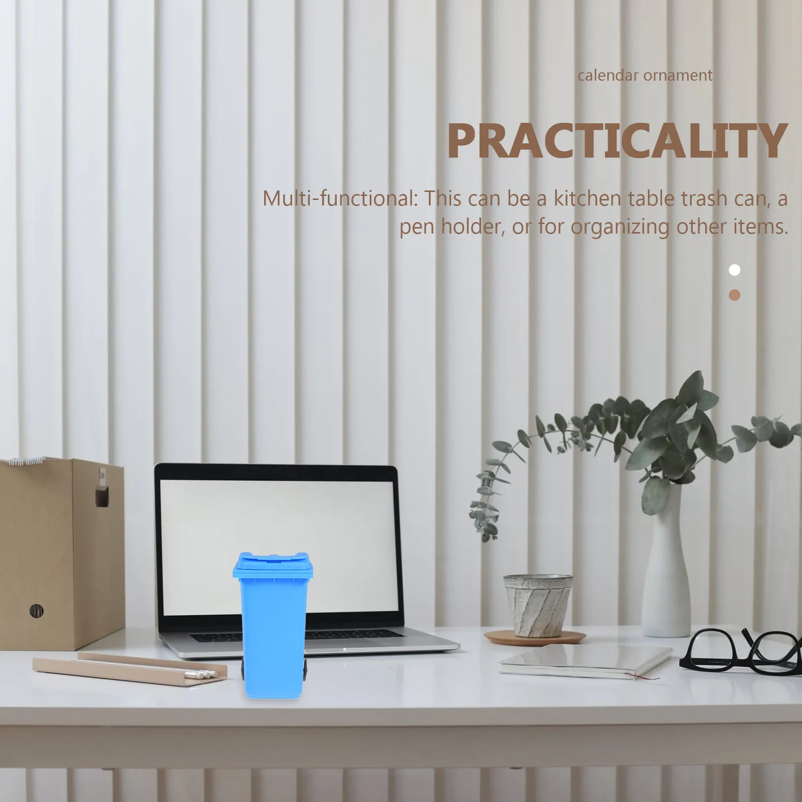 

Набор из 2-х маленьких настольных мусорных баков: многофункциональный контейнер для хранения, мини-урна для мусора, подставка для ручек, органайзер для столешницы