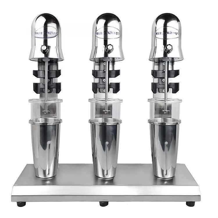 Commercial Three Head Electric Stainless Steel Milkshake Making Milk Shake Machine